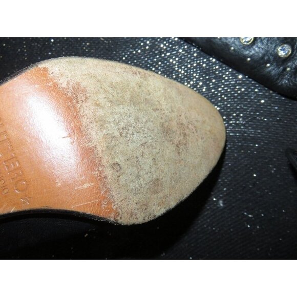 Buttero Italian Leather Rhinestone Embellished Western cowboy boots sz 37 US 7 - Picture 15 of 16